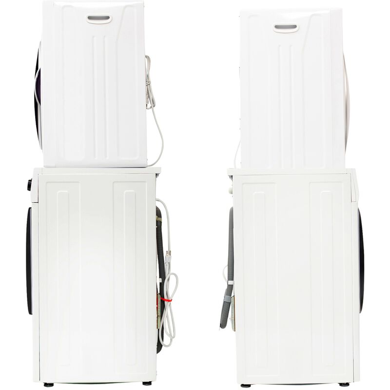 Equator Compact 24 in. 1.57 cu. ft. Electric Front Load Laundry Center with Sensor Dry, Pet & Sanitize Cycle - White, , hires