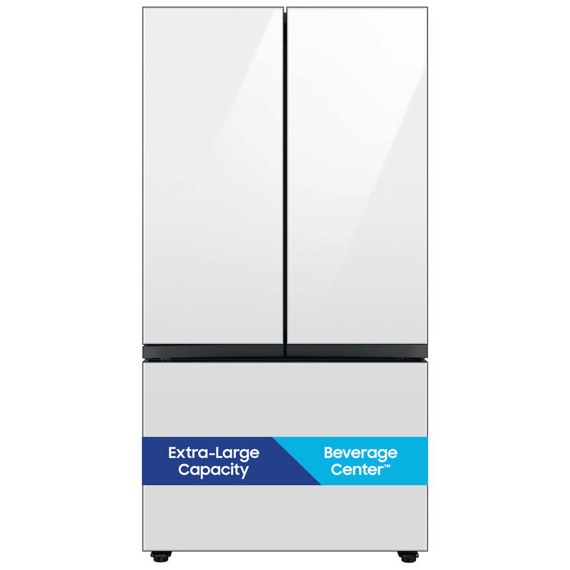 Samsung Bespoke 36 In 30 1 Cu Ft Smart French Door Refrigerator With Beverage Center Internal Water Dispenser White Glass P C Richard Son Samsung Bespoke 36 In 30 1 Cu Ft Smart French Door Refrigerator With Beverage Center Internal Water Dispenser White Glass P C Richard Son