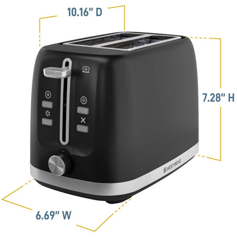 Westbend 2 -Slice Toaster - Black, , hires