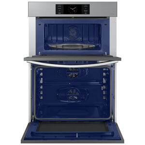 Samsung Bespoke 30 in. 7 cu. ft. Smart Speed/ Steam Electric Microwave/Wall Oven Combo with Dual Convection & Sensor Cooking - Stainless Steel, Stainless Steel, hires