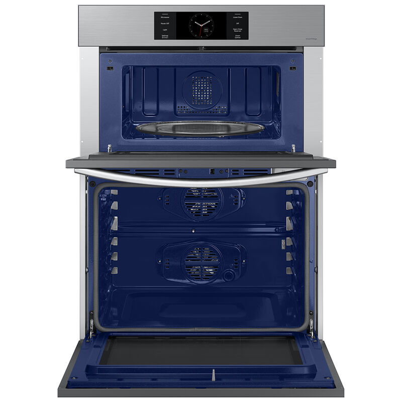Samsung Bespoke 30 in. 7 cu. ft. Smart Speed/ Steam Electric Microwave/Wall Oven Combo with Dual Convection & Sensor Cooking - Stainless Steel, Stainless Steel, hires