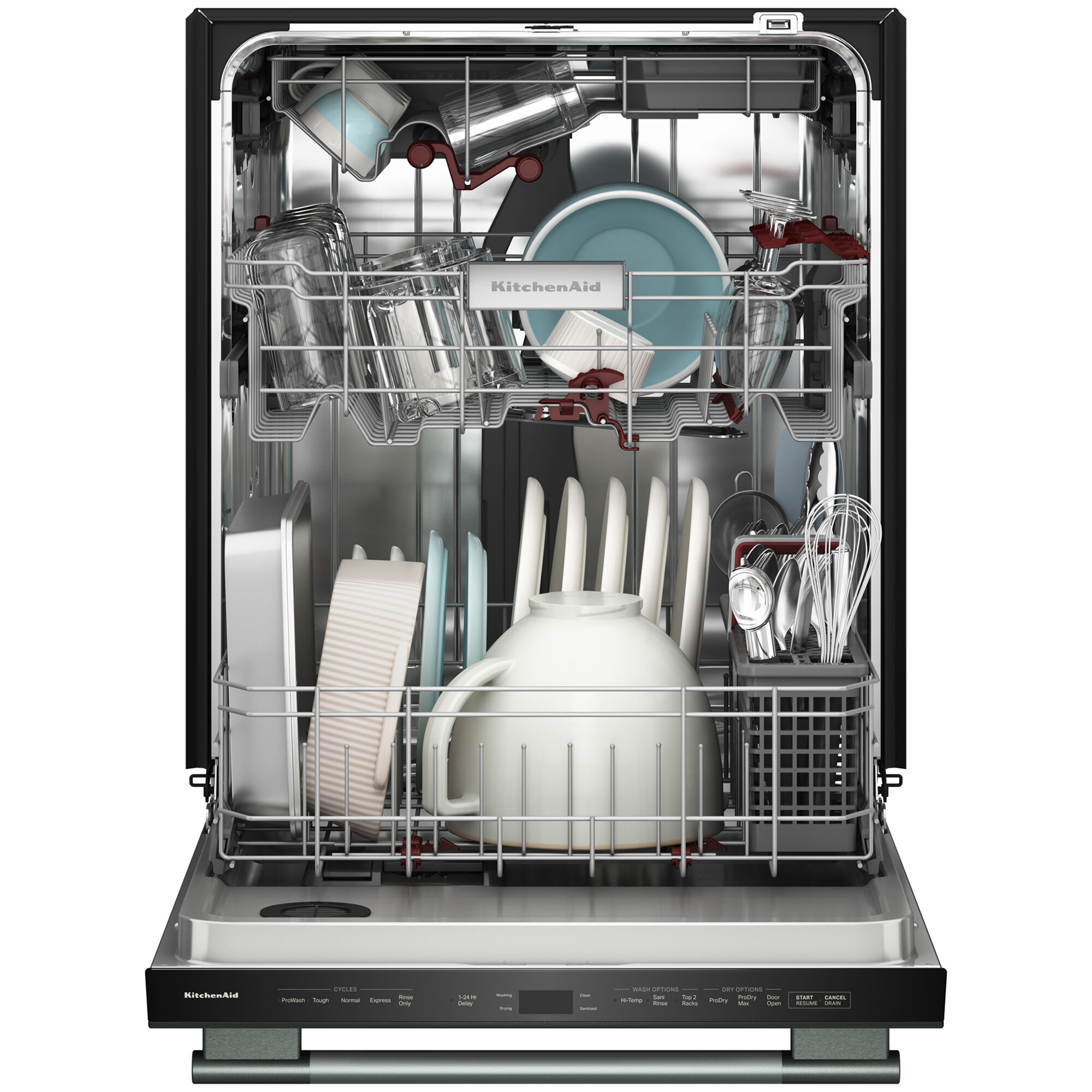 KitchenAid 24 in. Top Control Dishwasher with 44 dBA Sound Level