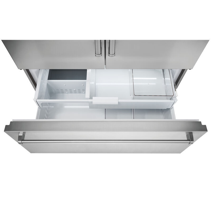 Sub-Zero Classic Series 48 in. Built-In 28.9 cu. ft. Smart French Door Refrigerator with Tubular Handles & Internal Water Dispenser - Stainless Steel, , hires