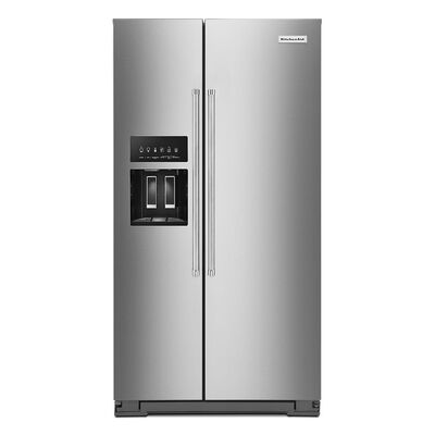 GE Profile 36 in. 21.9 cu. ft. Counter Depth Side-by-Side Refrigerator with  External Ice & Water Dispenser - Stainless Steel