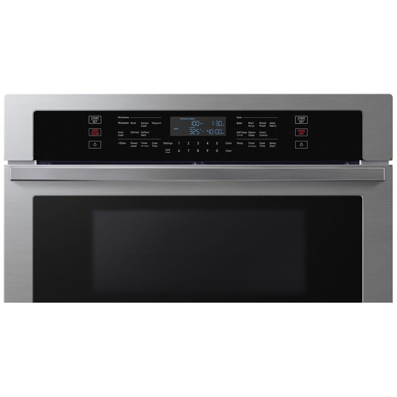 Samsung 30 in. 7 cu. ft. Smart Electric Microwave/Wall Oven Combo with Sensor Cooking - Stainless Steel, Stainless Steel, hires
