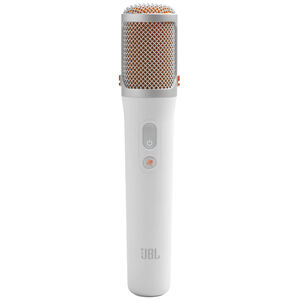 JBL Partybox On-The-Go 2 Plus Portable Party Speaker with Real-Time AI Vocal Removal, A Wireless Mic, Handle & Shoulder Strap - White, , hires