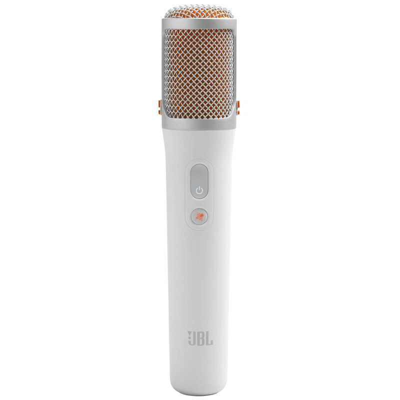 JBL Partybox On-The-Go 2 Plus Portable Party Speaker with Real-Time AI Vocal Removal, A Wireless Mic, Handle & Shoulder Strap - White, , hires