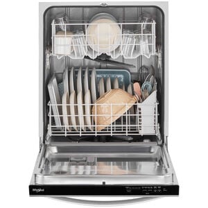 Whirlpool 24 in. Top Control Dishwasher with 55 dBa Sound Level - Monochromatic Stainless Steel, , hires