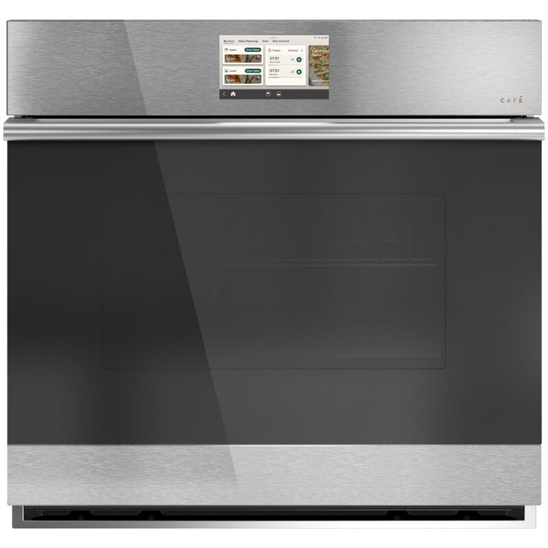 Cafe 30 in. 5.0 cu. ft. Smart Electric Single Wall Oven with True European Convection - Stainless Steel, , hires