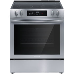 Frigidaire 30 in. 5.3 cu. ft. Convection Oven Freestanding Electric Range with 5 Smoothtop Burners - Stainless Steel, , hires