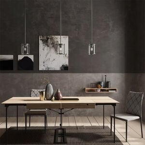 Hunter Astwood 6.25 in. Mini Pendant with Clear Glass - Brushed Nickel, , hires