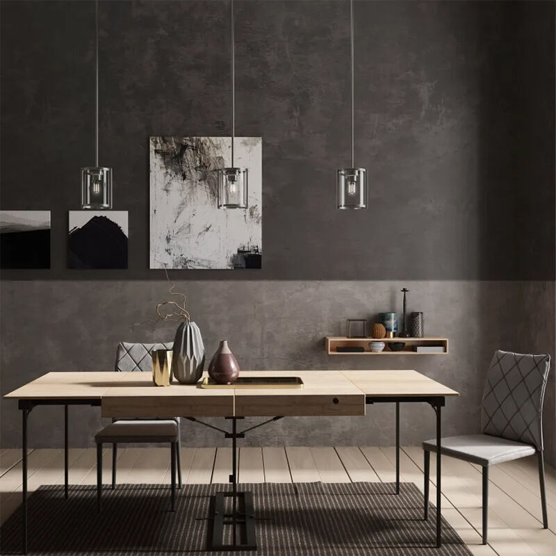 Hunter Astwood 6.25 in. Mini Pendant with Clear Glass - Brushed Nickel, , hires