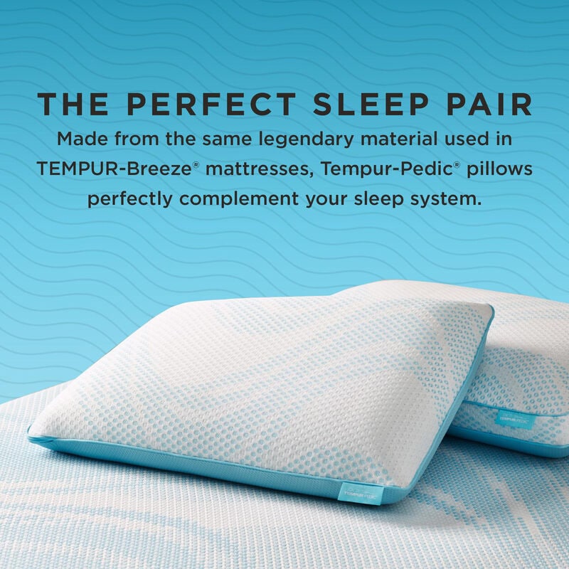 Tempur-Pedic Breeze ProHi 2.0 Queen Size Pillow, , hires