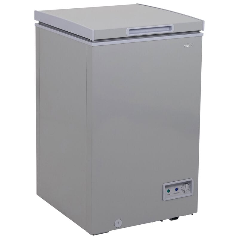 Avanti 21 in. 3.5 cu. ft. Garage-Ready Compact Chest Freezer - Platinum, Platinum, hires