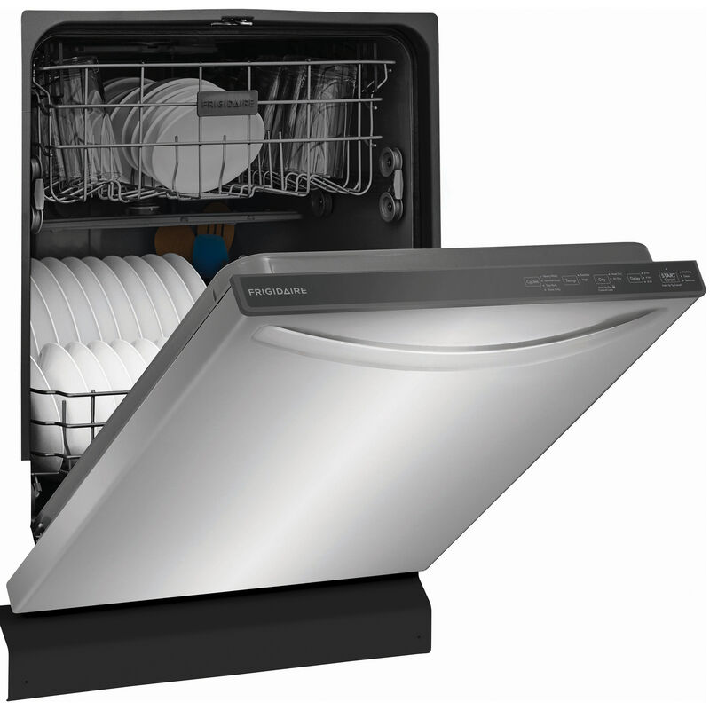 Frigidaire 24 in. Top Control Dishwasher with 52 dBa Sound Level & MaxDry - Stainless Steel, Stainless Steel, hires