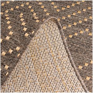 Natco Santorini Collection Outdoor Area Rug Sidra 7'10"x9'10" - Pebble/Natural, , hires