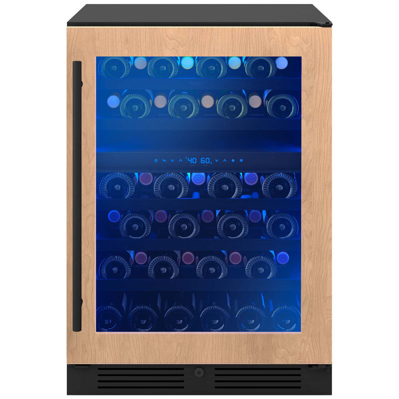 Zephyr Presrv Series 24 in. Undercounter Wine Cooler with Wood Racks, Dual Temperature Zones & 45 Bottle Capacity - Custom Panel Ready, , hires