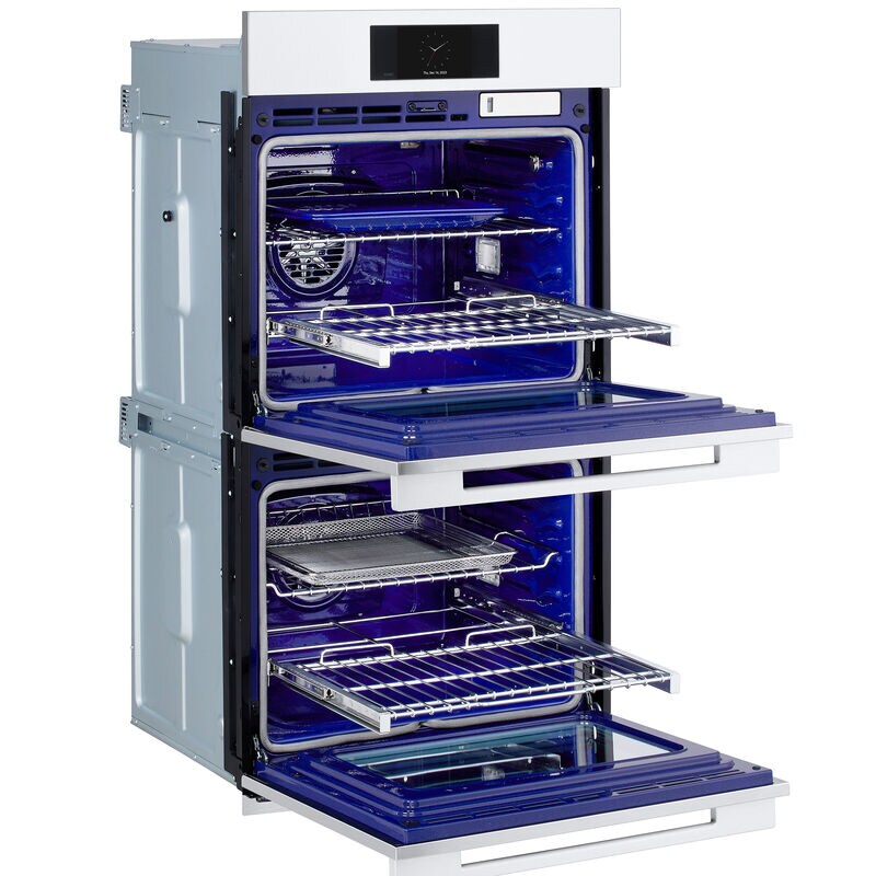 Signature Kitchen Suite Transitional 30 in. 9.4 cu. ft. Smart Top Control SteamElectric Double Wall Oven with True European Convection - Stainless Steel, , hires