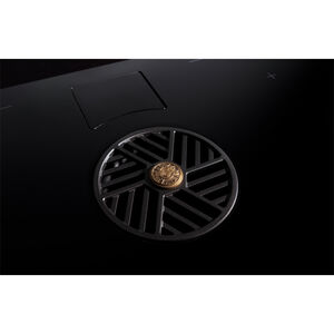Bertazzoni Professional Series 36 in. 4-Burner Induction Cooktop with Downdraft - Black Glass, , hires