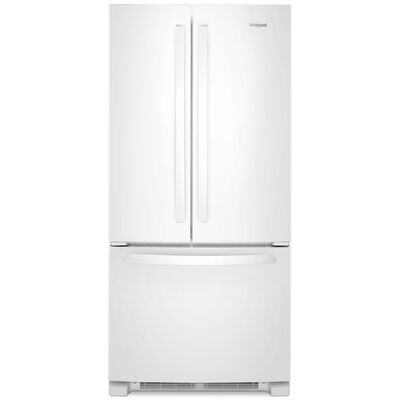 Whirlpool 33 in. 22.0 cu. ft. French Door Refrigerator with Internal Water Dispenser - White | WRFF5333PW