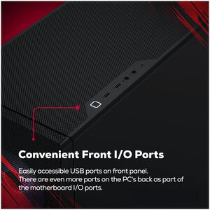 iBUYPOWER Slate Gaming Desktop With AMD Ryzen 5 5500, 3.6 GHz, 6-Core CPU, NVIDIA GeForce RTX 4060, 8GB VRAM GPU, 16 GB RAM, 1 TB SSD & Windows 11 Home - Black, , hires
