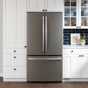 GE 36 in. 23.1 cu. ft. Counter Depth French Door Refrigerator with Ice Maker - Fingerprint Resistant Slate, Slate, hires