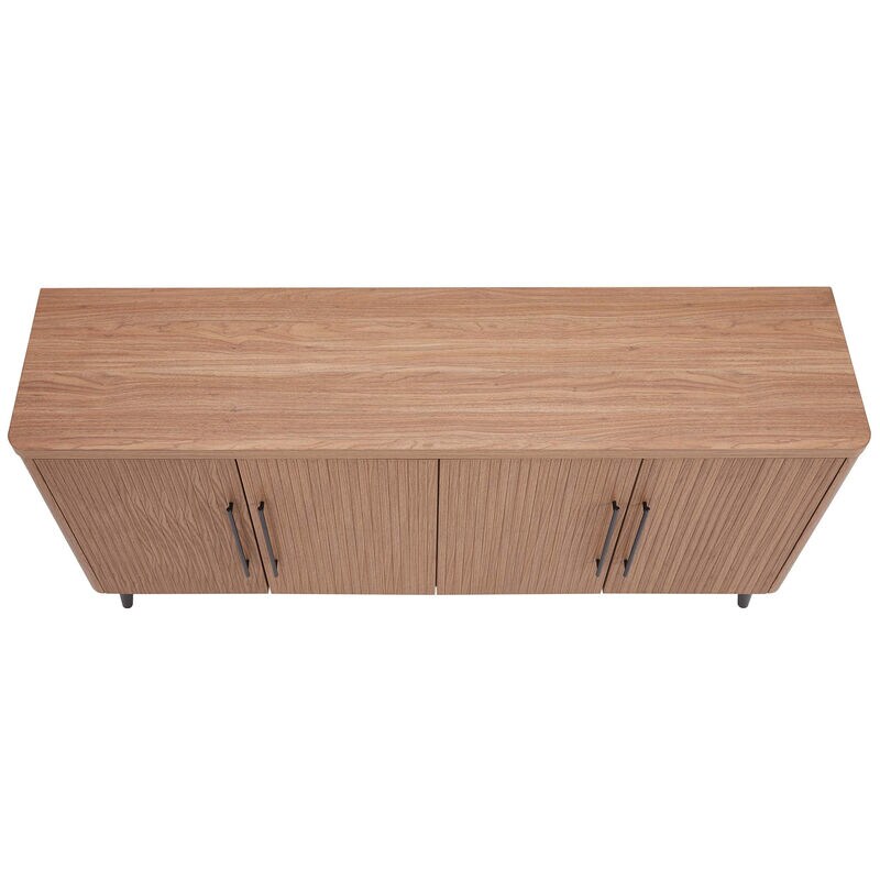 Manhattan Comfort Mid Century Modern Jodie 64.6" Sideboard - Maple, , hires