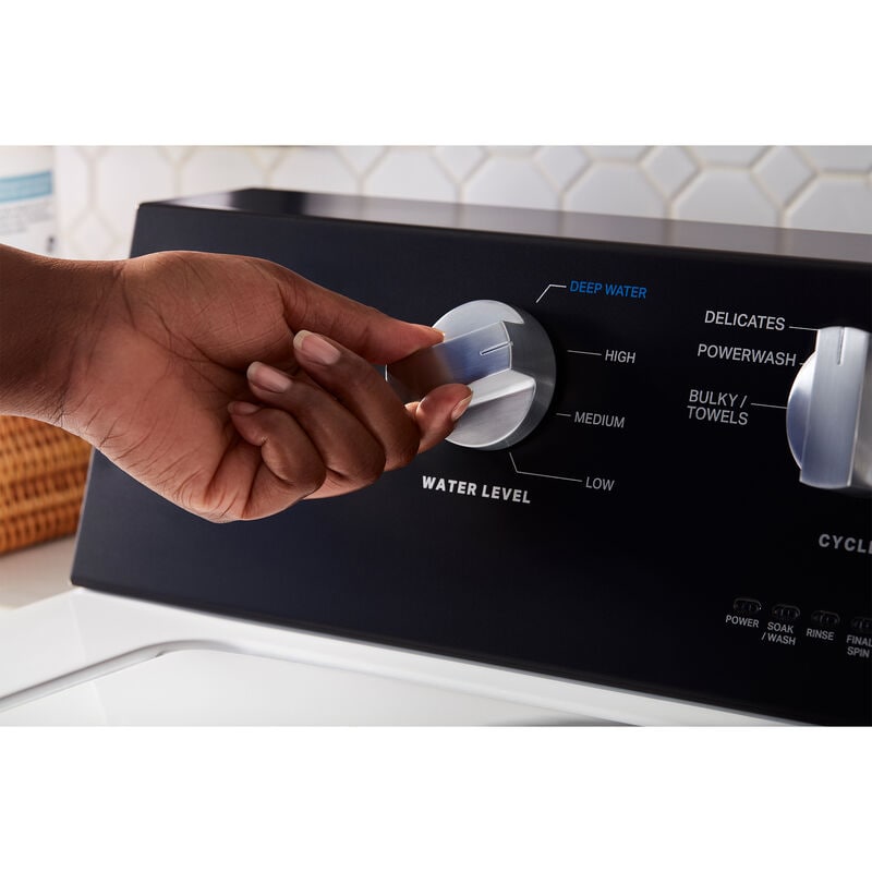 Maytag 27 in. 3.5 cu. ft. Top Load Washer with Dual-Action Agitator & Power Wash Cycle - White, , hires