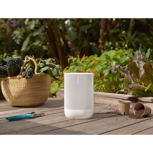 Sonos Move 2 Portable Rechargeable Spashproof Bluetooth & Wi-Fi Speaker - White, White, hires