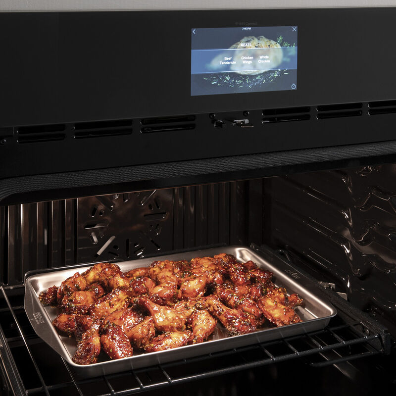 GE Profile 30 in. 5 cu. ft. Smart Electric Single Wall Oven with True European Convection - Stainless Steel, Stainless Steel, hires