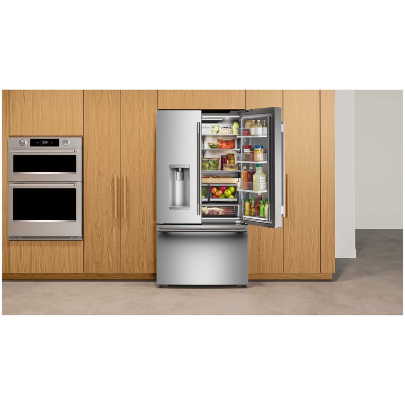 KitchenAid 36 in. 23.1 cu. ft. Smart Counter Depth French Door Refrigerator with Ice & Water Dispenser - Fingerprint Resistant Stainless Steel, , hires