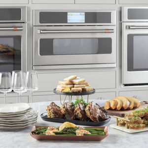 Cafe 30 in. 1.7 cu. ft. Smart Speed Electric Single Wall Oven with Convection & Sensor Cooking - Stainless Steel, , hires