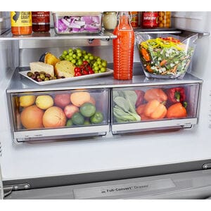 LG InstaView 36 in. 22.5 cu. ft. Smart Counter Depth 4-Door French Door Refrigerator with Ice & Water Dispenser - PrintProof Stainless Steel, PrintProof Stainless Steel, hires
