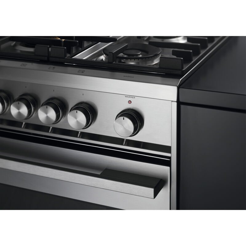 Fisher & Paykel Series 9 36 in. 4.9 cu. ft. True European Convection Dual Fuel Range with 5 Sealed Burners - Stainless Steel, , hires