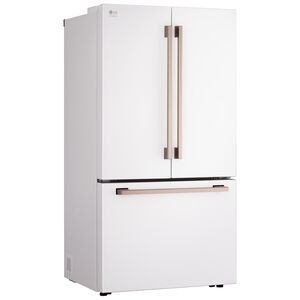 LG Studio 36 in. 26.5 cu. ft. Smart Counter Depth French Door Refrigerator with Internal Water Dispenser - Essence White, Essence White, hires