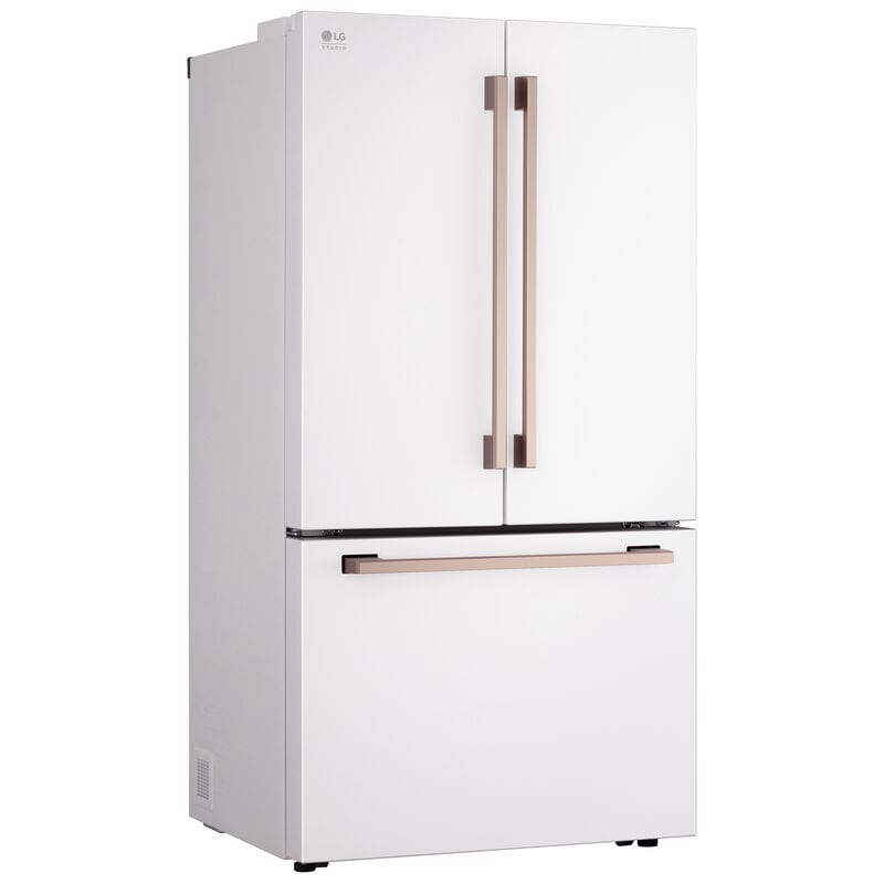 LG Studio 36 in. 26.5 cu. ft. Smart Counter Depth French Door Refrigerator with Internal Water Dispenser - Essence White, Essence White, hires