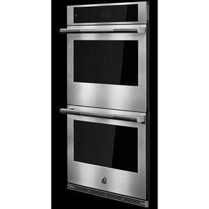 JennAir Rise 27 in. 8.6 cu. ft. Front Control Electric Double Wall Oven with Standard Convection - Stainless Steel, , hires
