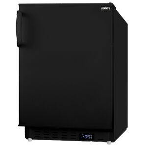 Summit 20 in. 2.6 cu. ft. Built-in Compact Upright Freezer with Adjustable Shelves - Black, , hires