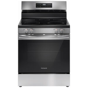 Frigidaire 30 in. 5.3 cu. ft. Oven Freestanding Electric Range with 5 Smoothtop Burners - Stainless Steel, , hires