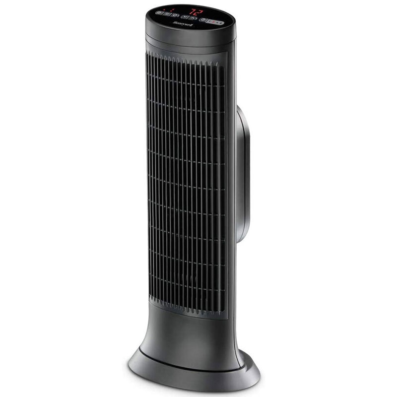 Honeywell 22 in. Ceramic Heater Electric Heater with 2 Heat Settings & Overheat Shut Off - Dark Gray, , hires