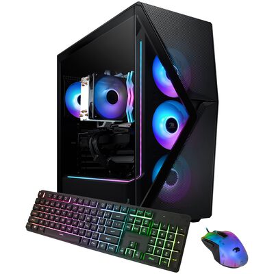 iBUYPOWER Slate Gaming Desktop with Intel Core i7 14700F, 20-Core CPU, NVIDIA GeForce RTX 4060, 8GB VRAM GPU, 32 GB RAM, 1 TB SSD & Windows 11 Home - Black | SMI7N4601