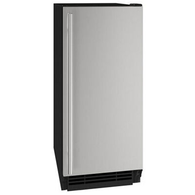 U-Line 15 in. Ice Maker with 25 Lbs. Ice Storage Capacity, Self Clean, Clear Ice Technology & Digital Control - Stainless Steel | HCP115-SS01A