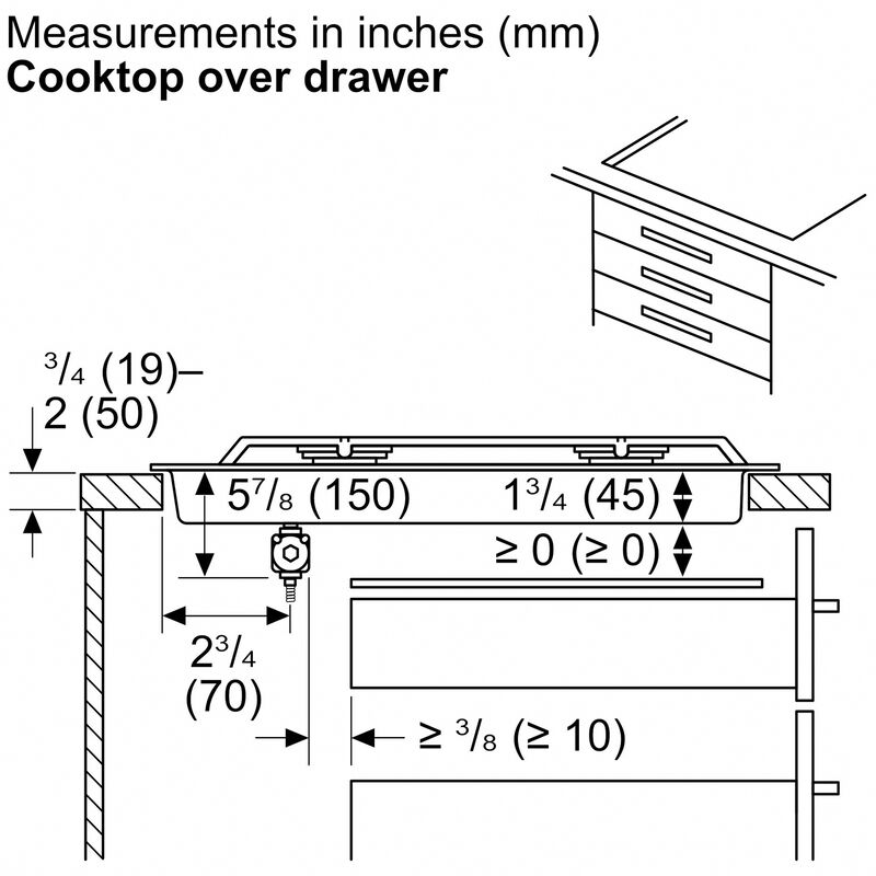 Bosch 300 Series 30 in. 5-Burner Natural Gas Cooktop with Simmer Burner & Power Burner - Stainless Steel, , hires
