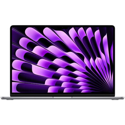 Apple MacBook Air (2024) 15.3 in. Notebook with Apple Intelligence, Apple M3 8-Core CPU, 10-Core GPU, 16 GB RAM, 256 GB SSD, up to 18 Hrs. of Battery Life & Mac OS - Space Gray | MC9D4LL-A