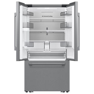 Samsung Bespoke 36 in. 29.5 cu. ft. Smart French Door Refrigerator with Internal Water Dispenser - Fingerprint Resistant Stainless, , hires