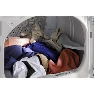 GE 27 in. 7.4 cu. ft. Electric Dryer with Sanitize Cycle & Sensor Dry - White, , hires