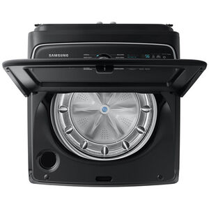 Samsung 27 in. 5.5 cu. ft. Smart Top Load Washer with Super Speed Wash - Brushed Black, Brushed Black, hires