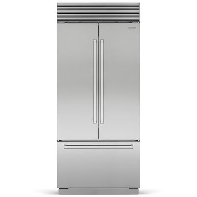 Sub-Zero Classic Series 36 in. Built-In 20.5 cu. ft. Smart French Door Refrigerator with Internal Water Dispenser - Stainless Steel | CL365UFDIDSP