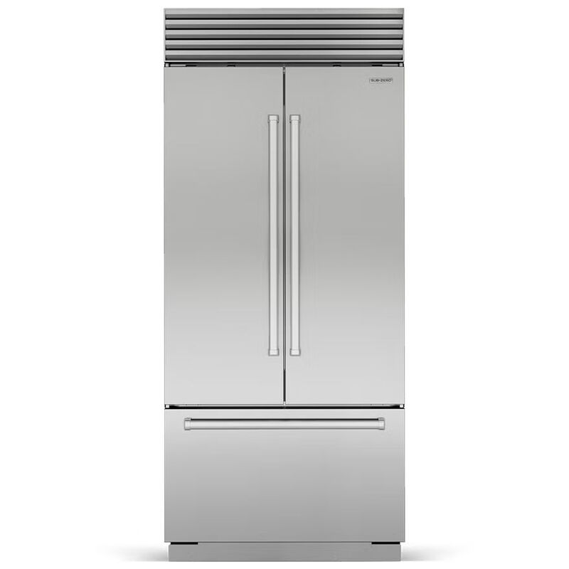 Sub-Zero Classic Series 36 in. Built-In 20.5 cu. ft. Smart French Door Refrigerator with Internal Water Dispenser - Stainless Steel, , hires