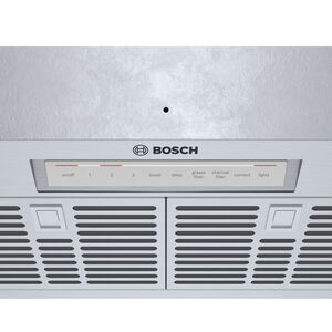 Bosch 800 Series 30 in. Standard Style Smart Range Hood with 4 Speed Settings, 600 CFM & 2 LED Lights - Stainless Steel, , hires